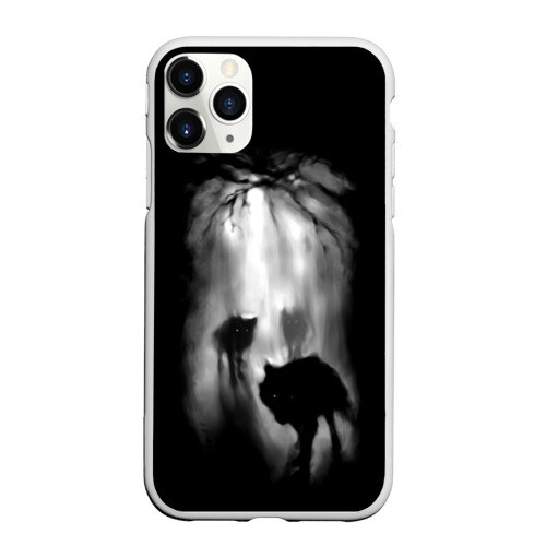 Чехол для iPhone 11 Pro матовый Волки в лесу фото