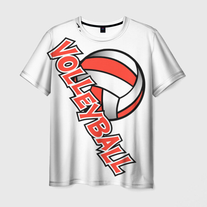 Мужская футболка 3D Волейбол 21 фото