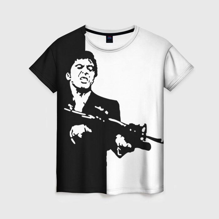 Женская футболка 3D Тони Монтана фото