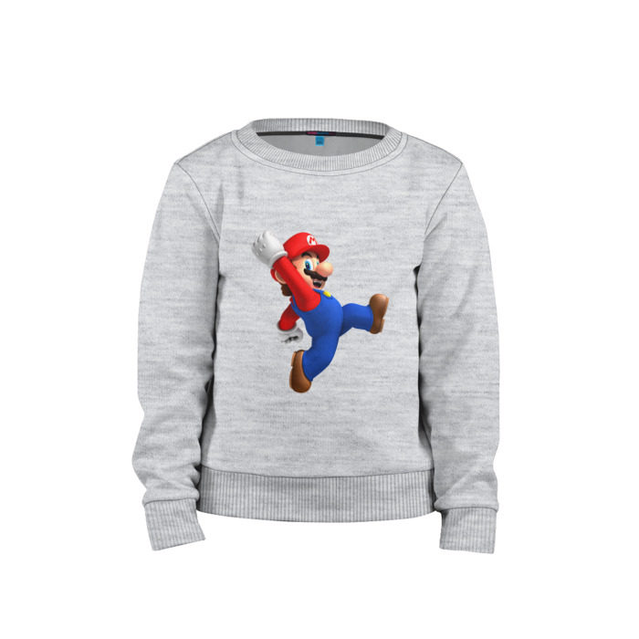 Детский свитшот хлопок Марио фото