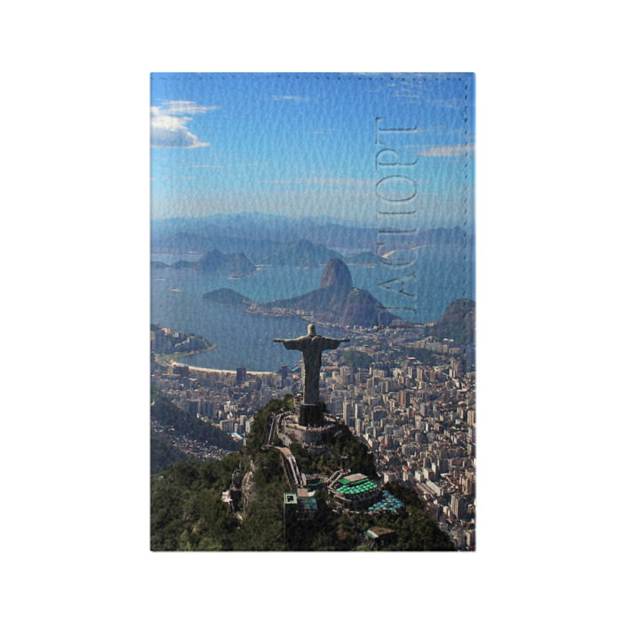 Обложка для паспорта матовая кожа Рио-де-Жанейро фото