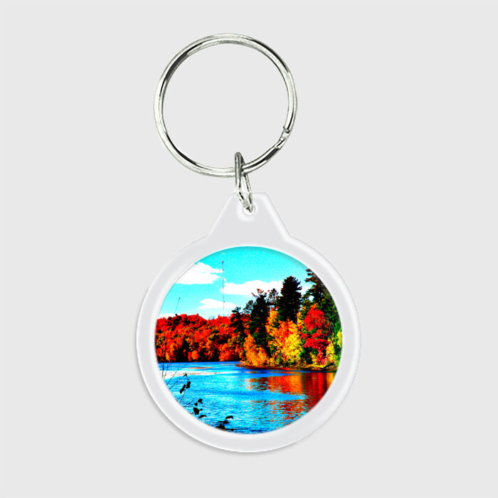 Брелок круглый Озеро фото