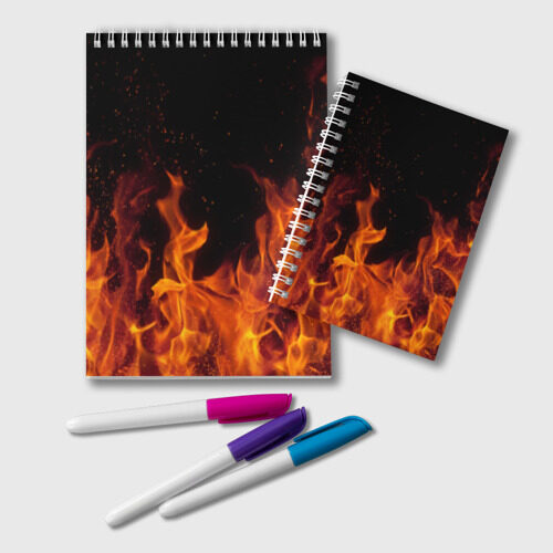 Блокнот Огонь с искрами фото