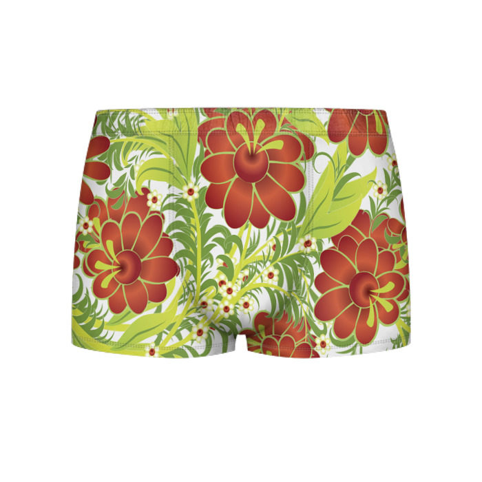 Мужские трусы 3D Хохлома фото