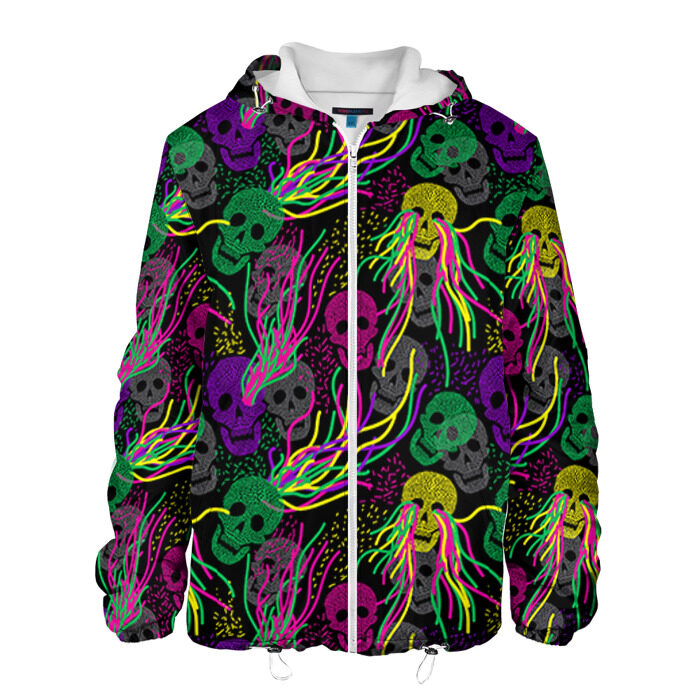 Мужская куртка 3D Черепки фото