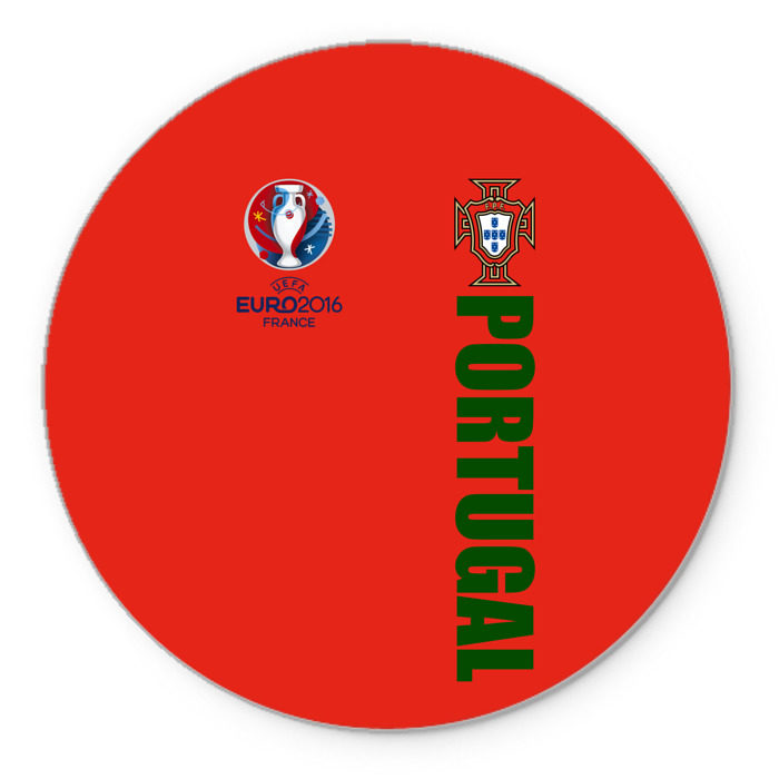Коврик круглый Евро 2016 фото
