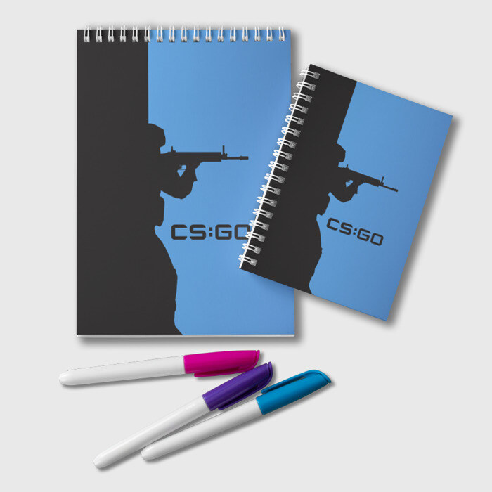 Блокнот CSGO Силуэт фото