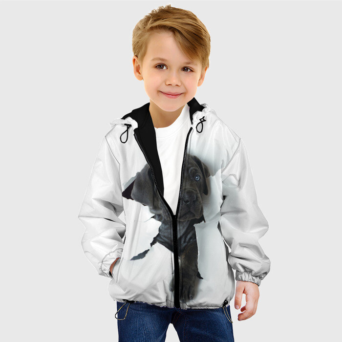 Детская куртка 3D щенок Кане Корсо фото