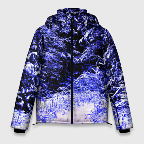 Мужская зимняя куртка 3D Лес фото