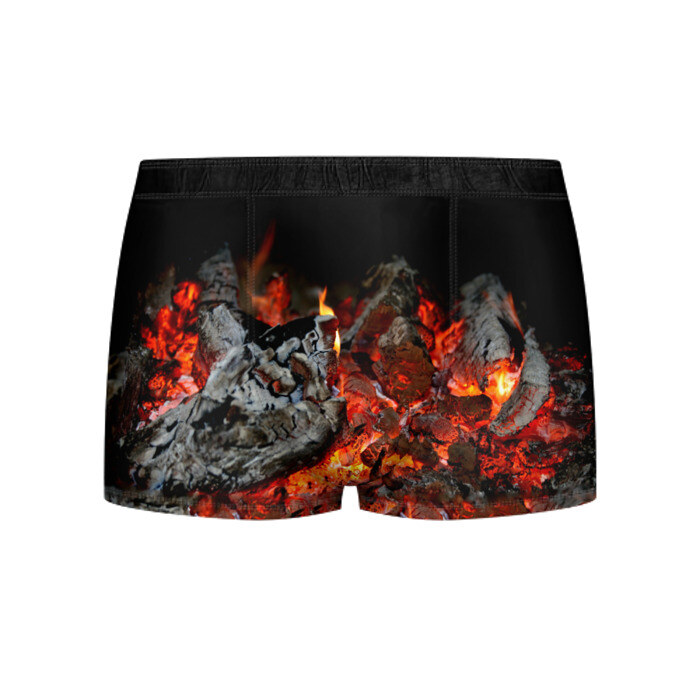 Мужские трусы 3D Уголь фото