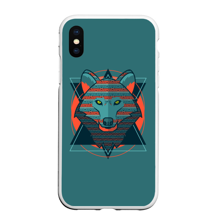 Чехол для iPhone XS Max матовый Волк фото