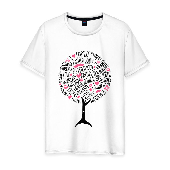 Мужская футболка хлопок Семейное древо фото