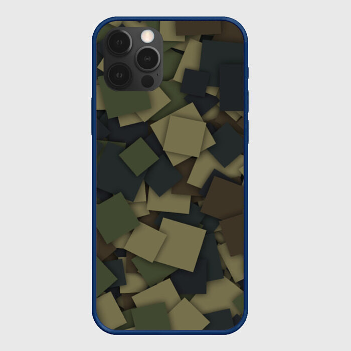 Чехол для iPhone 12 Pro Квадраты. Камуфляж фото