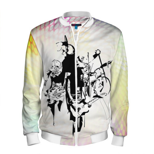 Мужской бомбер 3D Red Hot Chili Peppers 3 фото