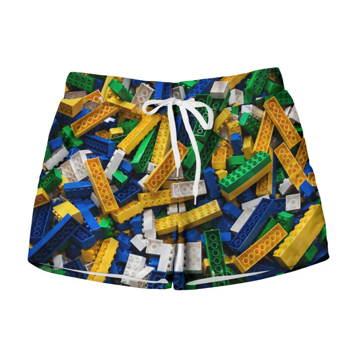 Женские шорты 3D Конструктор LEGO фото