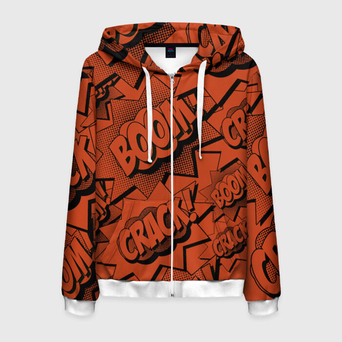 Мужская толстовка 3D на молнии cs:go - Boom фото