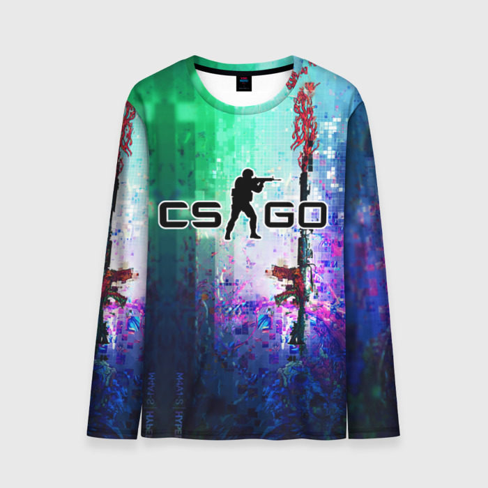 Мужской лонгслив 3D CS GO фото