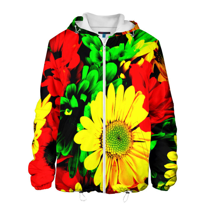 Мужская куртка 3D Цветочки фото