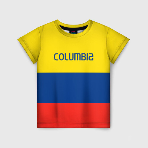 Детская футболка 3D Колумбия фото