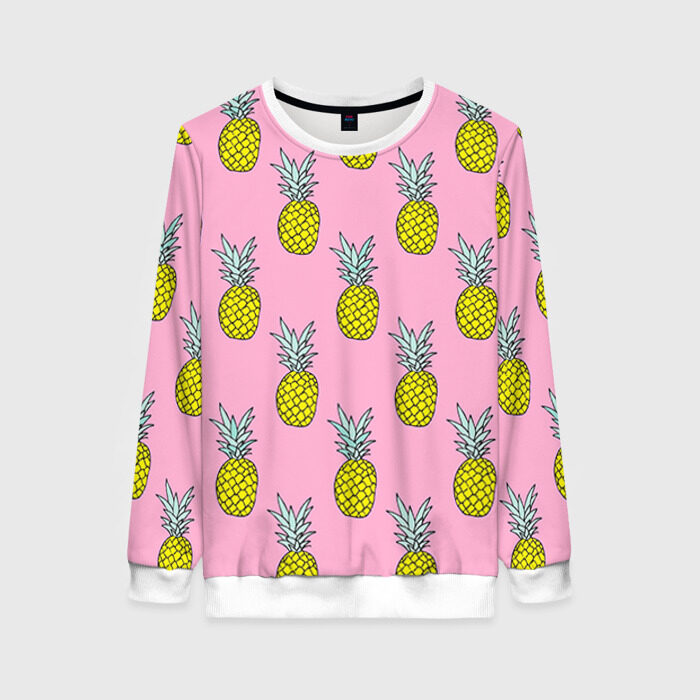 Женский свитшот 3D Ананасы 2 фото