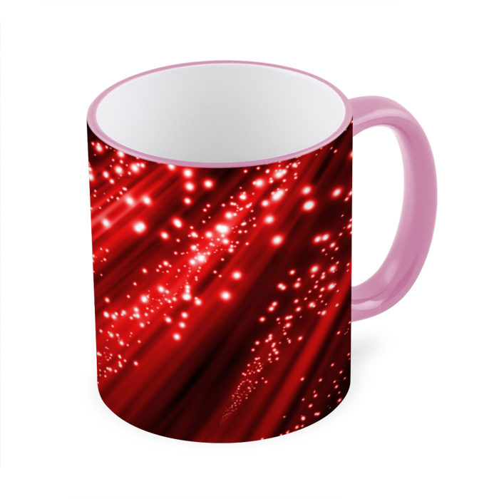 Кружка 3D Красный блеск фото