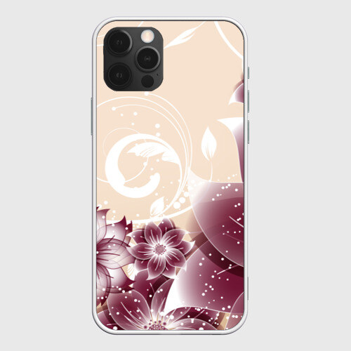 Чехол для iPhone 12 Pro Max flowers фото
