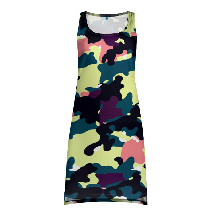 Платье-майка 3D Камуфляж фото