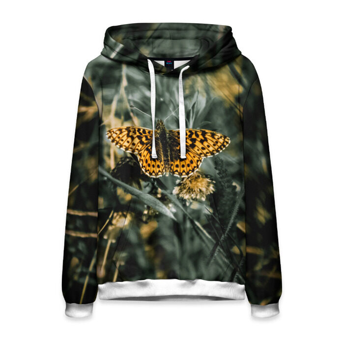 Мужская толстовка 3D Королевская бабочка фото