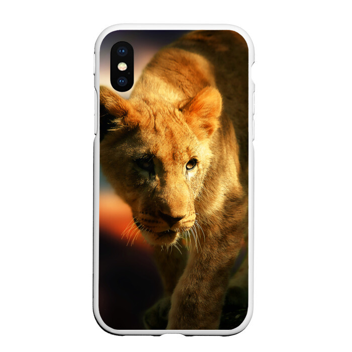 Чехол для iPhone XS Max матовый Львица фото
