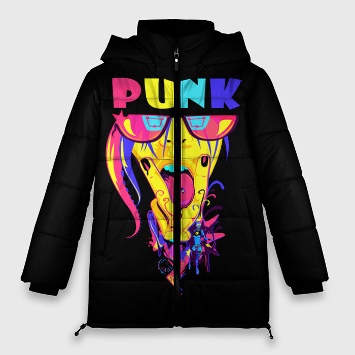 Женская зимняя куртка 3D Punk фото