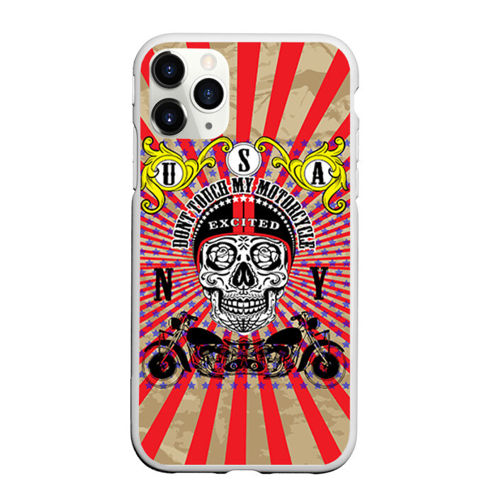 Чехол для iPhone 11 Pro матовый Moto t-shirt 3 фото