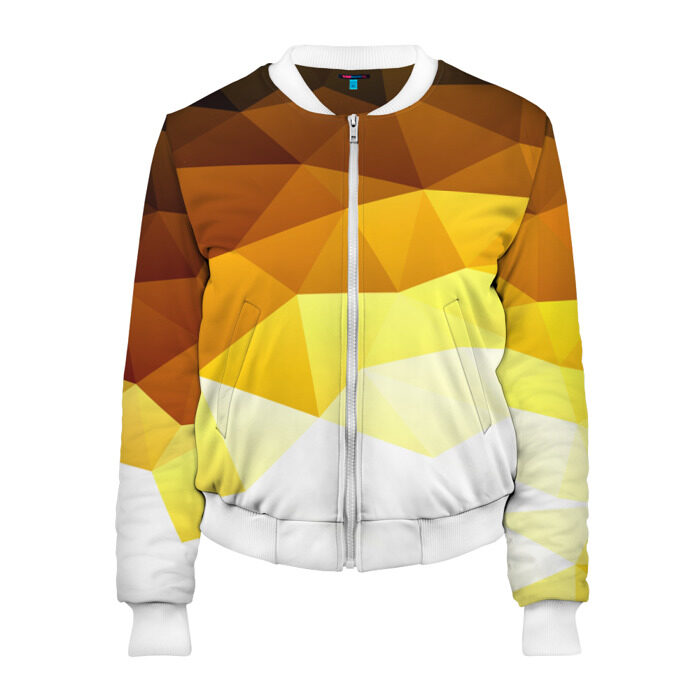 Женский бомбер 3D Solid Polygon фото