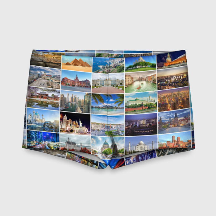 Детские купальные плавки 3D Путешественник фото