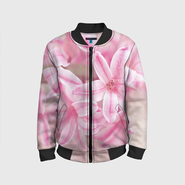 Детский бомбер 3D Нежные цветочки фото