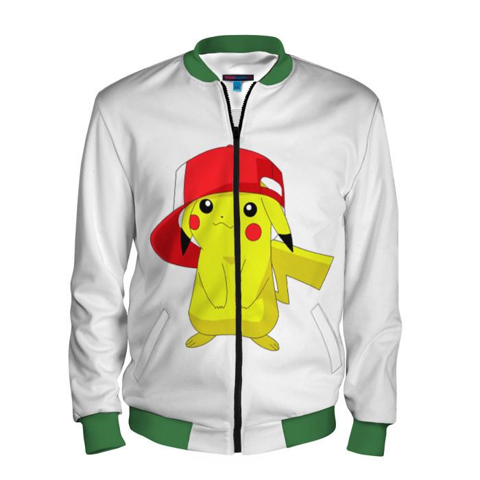 Мужской бомбер 3D Pika фото