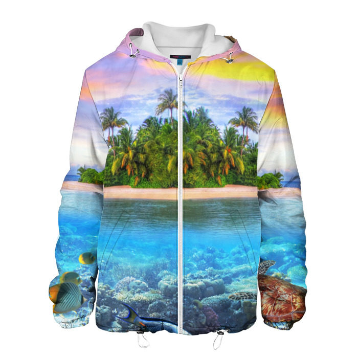 Мужская куртка 3D Мальдивы фото