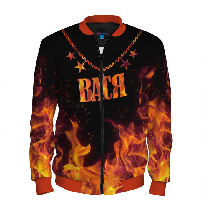 Мужской бомбер 3D Вася фото