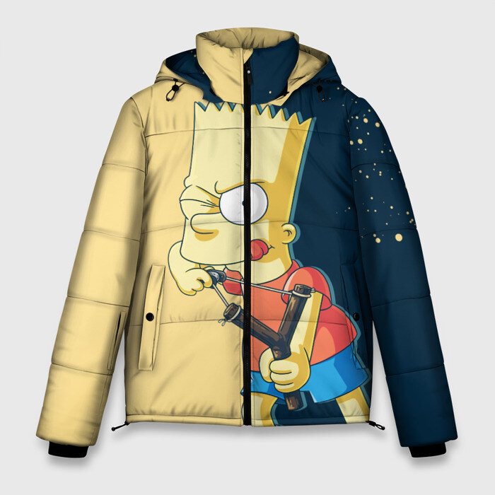 Мужская зимняя куртка 3D Барт фото