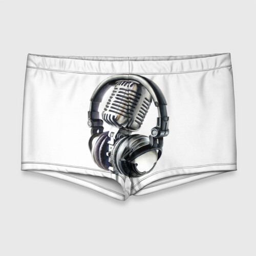 Мужские купальные плавки 3D Диджей фото