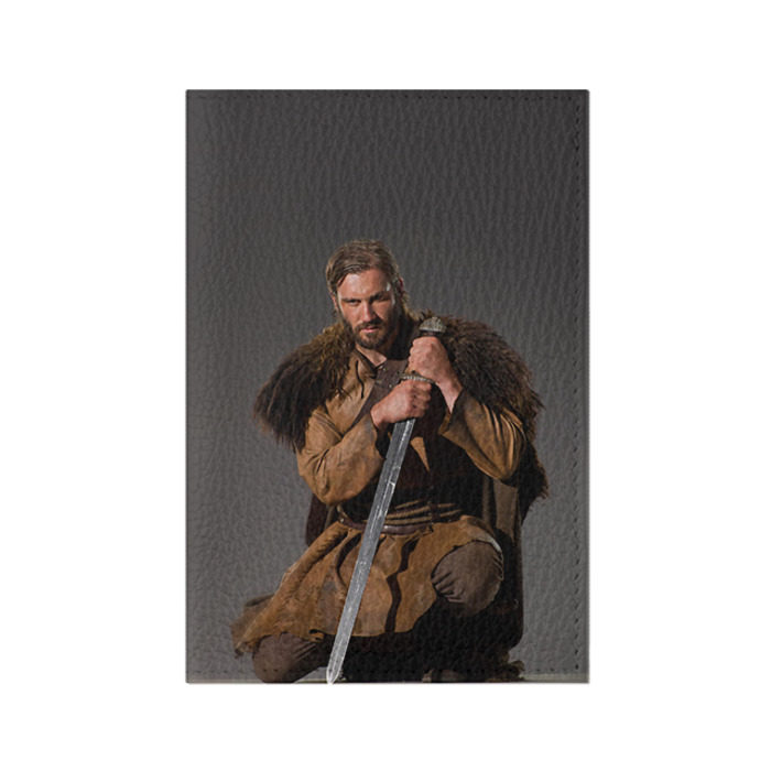 Обложка для паспорта матовая кожа Викинги фото