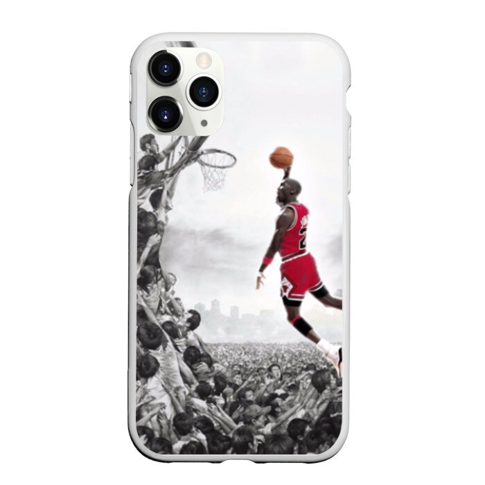 Чехол для iPhone 11 Pro матовый Michael Jordan фото