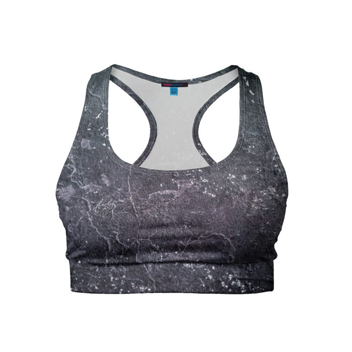 Женский спортивный топ 3D Грандж фото