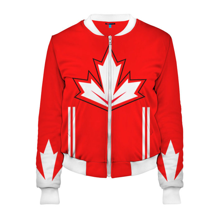 Женский бомбер 3D Канада Хоккей Кросби фото
