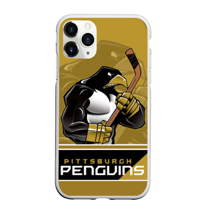 Чехол для iPhone 11 Pro матовый Pittsburgh Penguins фото