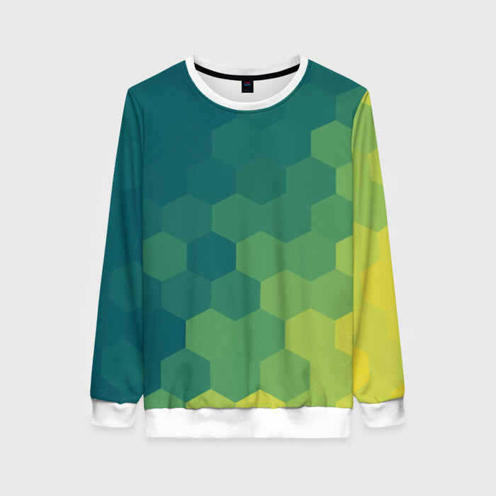 Женский свитшот 3D Flat Design фото