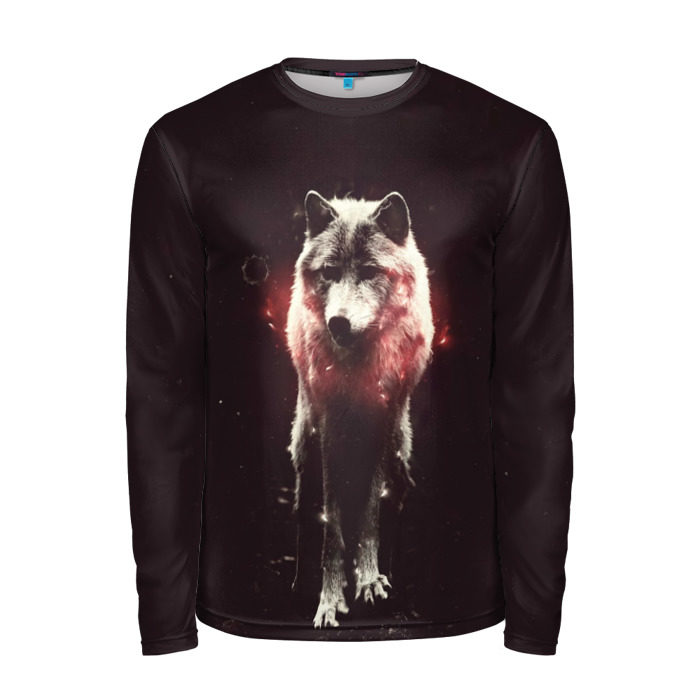 Мужской лонгслив 3D Space WOLF фото