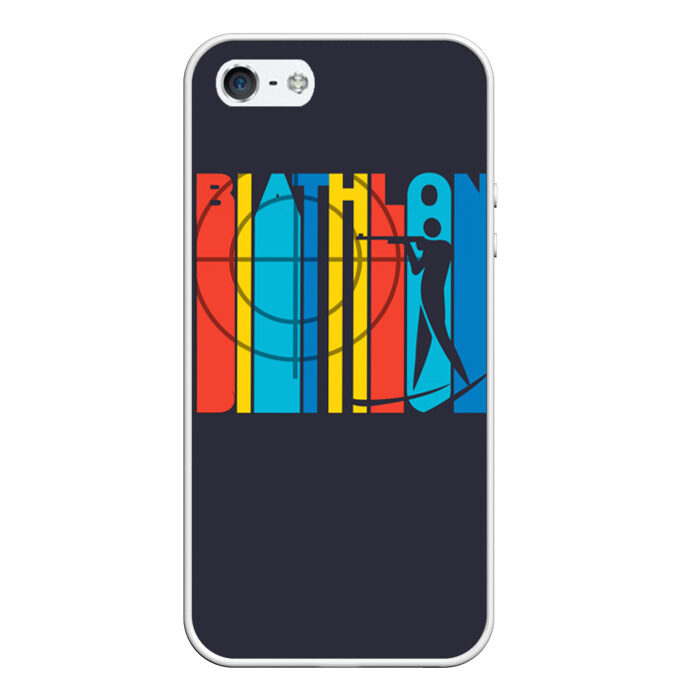 Чехол для iPhone 5/5S матовый Радужный спорт фото