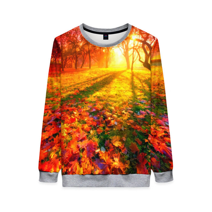 Женский свитшот 3D Осень фото