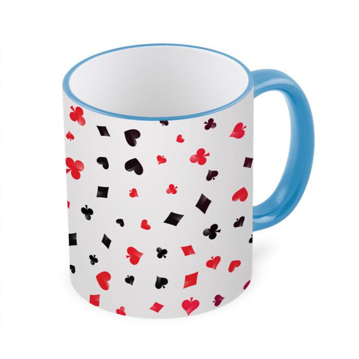 Кружка 3D Карточные масти фото