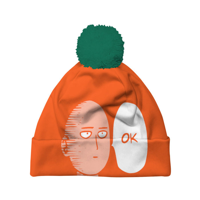 Шапка 3D c помпоном One Punch Man фото